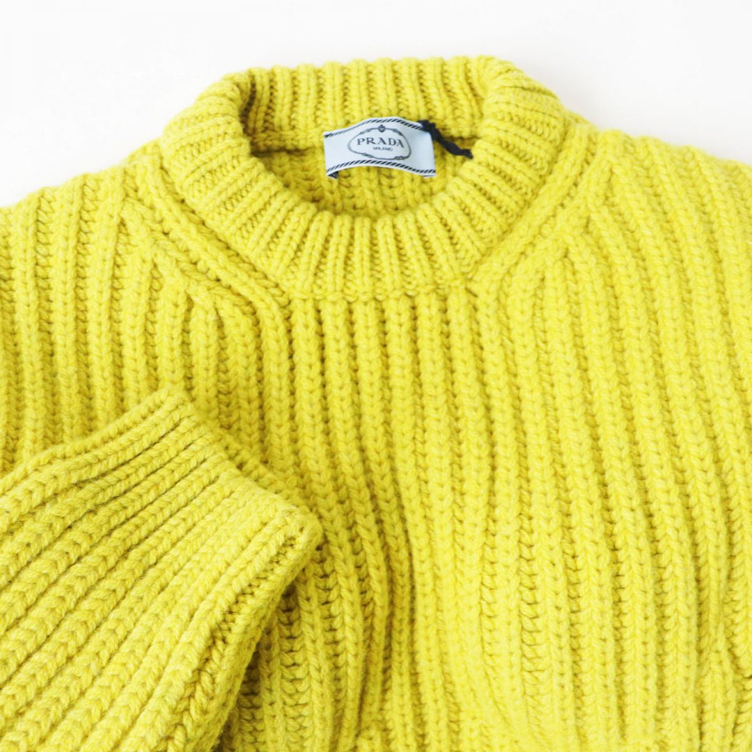 Discounted Pristine PRADA sweater Mustard Virgin wool Women 36