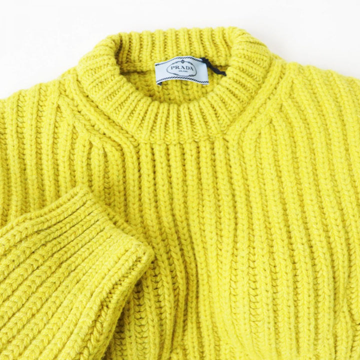 Discounted Pristine PRADA sweater Mustard Virgin wool Women 36