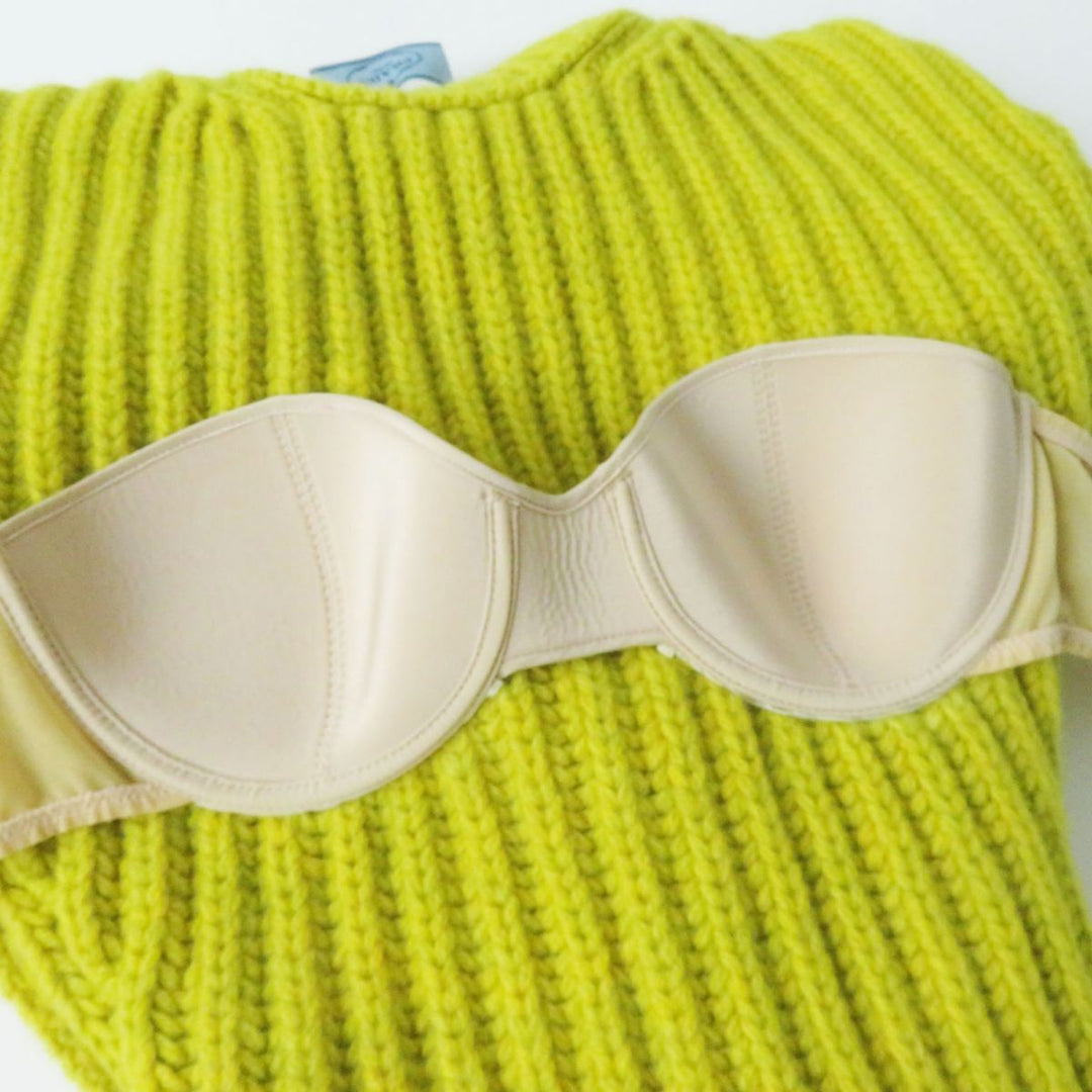 Discounted Pristine PRADA sweater Mustard Virgin wool Women 36