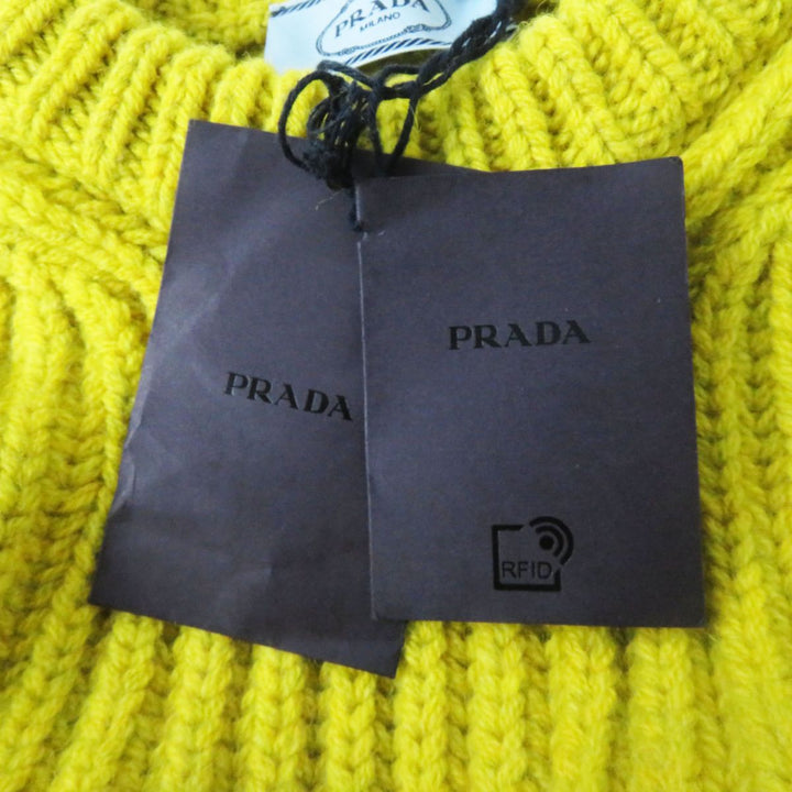 Discounted Pristine PRADA sweater Mustard Virgin wool Women 36