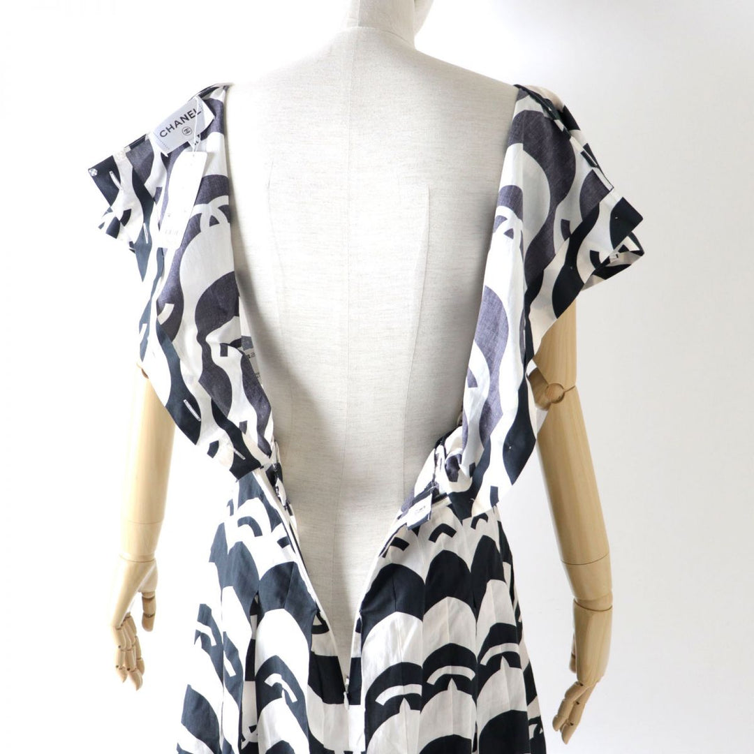 Discounted CHANEL one piece NOIRxECRU cotton Women 34