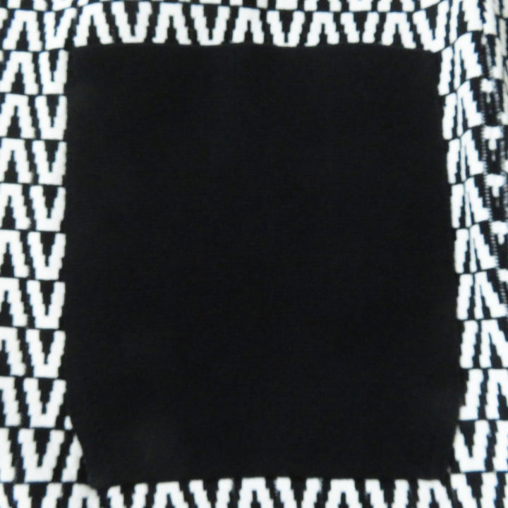 Discounted VALENTINO one piece Black x White V-pattern Rayon Women M