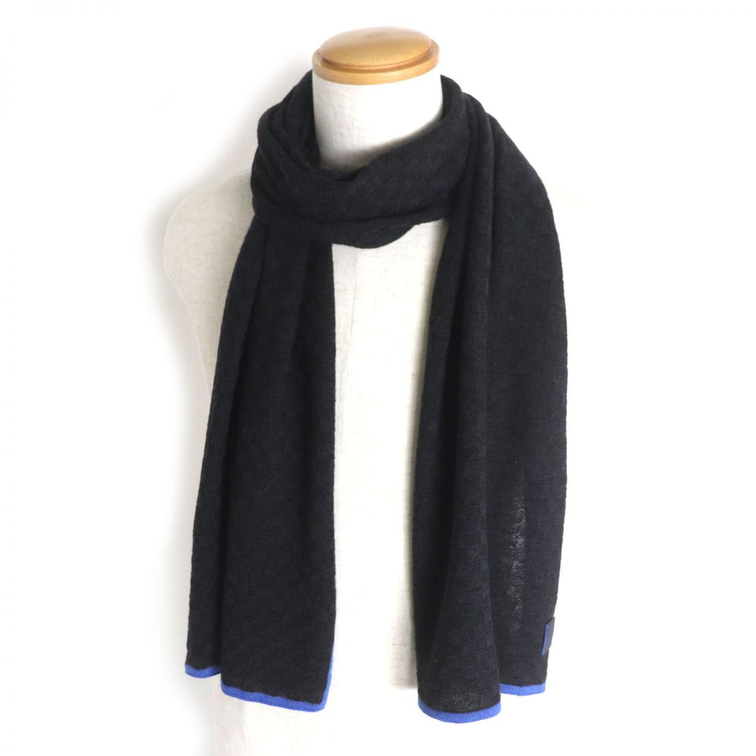 Discounted Great LOUIS VUITTON Scarf Dark gray wool mens
