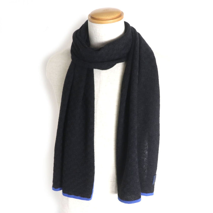 Discounted Great LOUIS VUITTON Scarf Dark gray wool mens