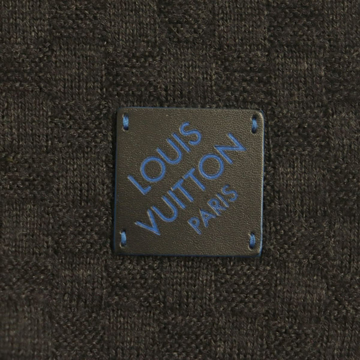 Discounted Great LOUIS VUITTON Scarf Dark gray wool mens
