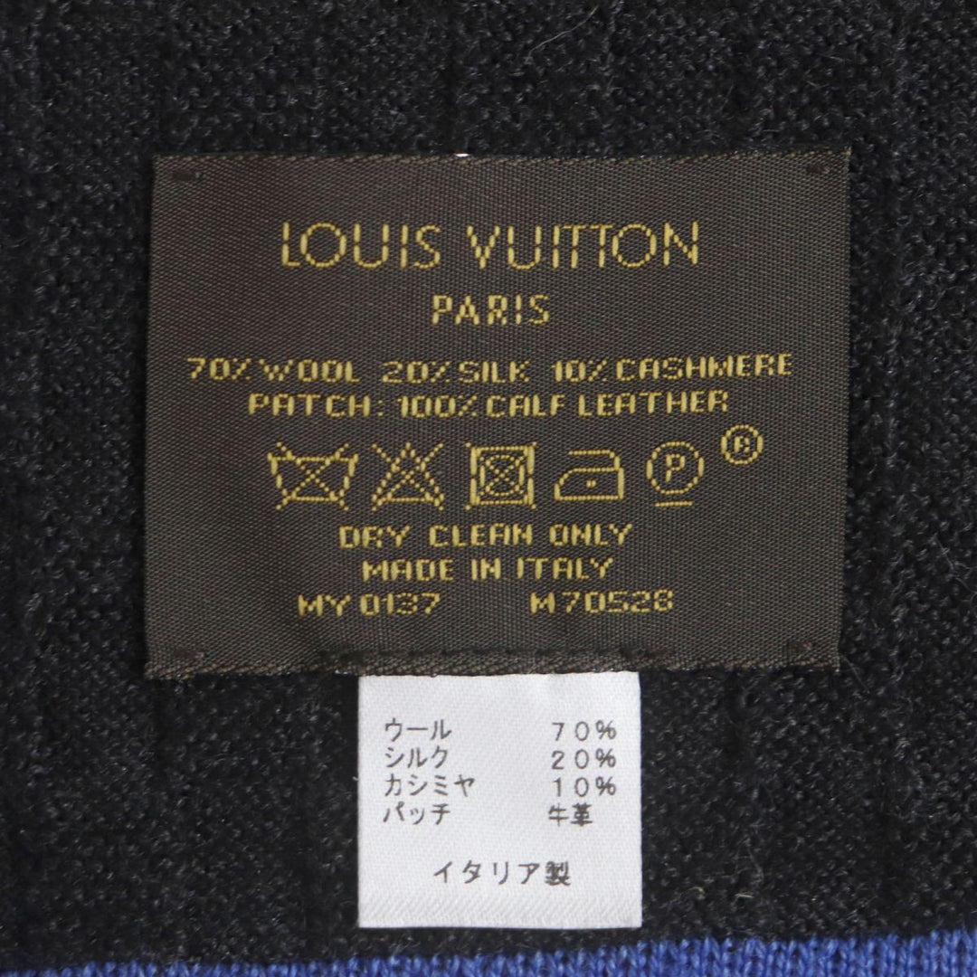 Discounted Great LOUIS VUITTON Scarf Dark gray wool mens