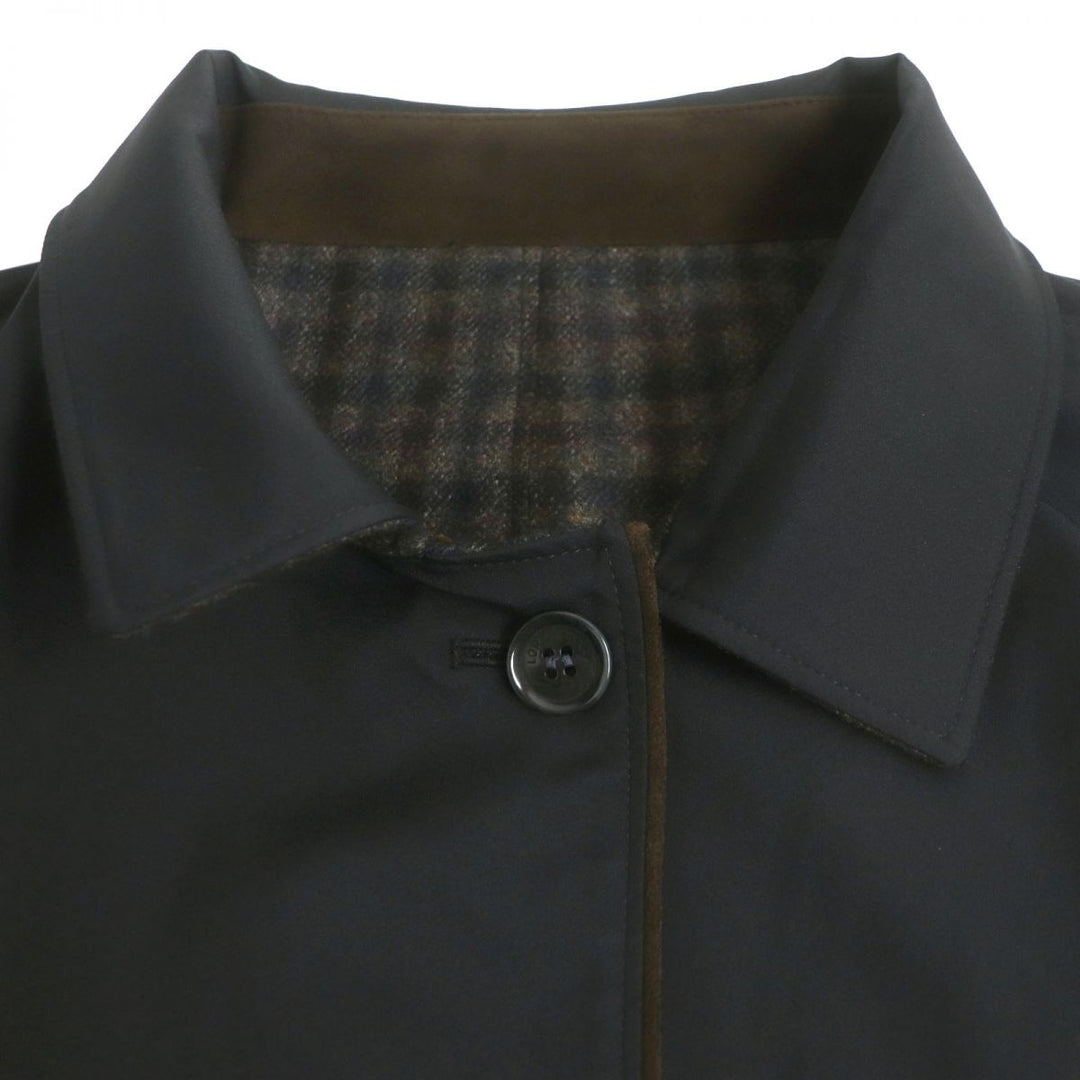 Discounted Loro Piana coat Brown (Check Pattern)/Black wool mens XL