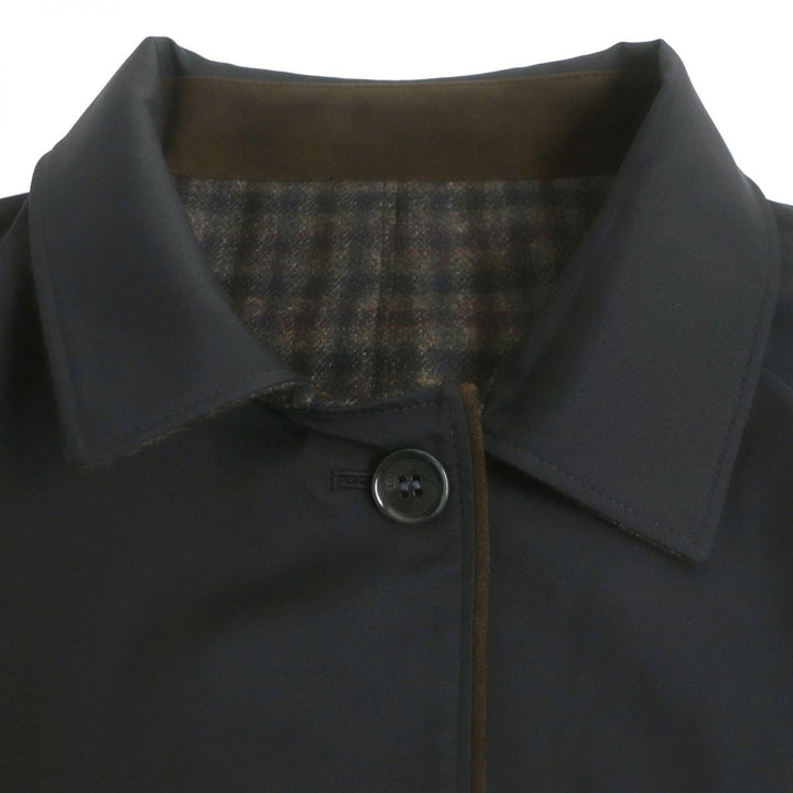 Discounted Loro Piana coat Brown (Check Pattern)/Black wool mens XL