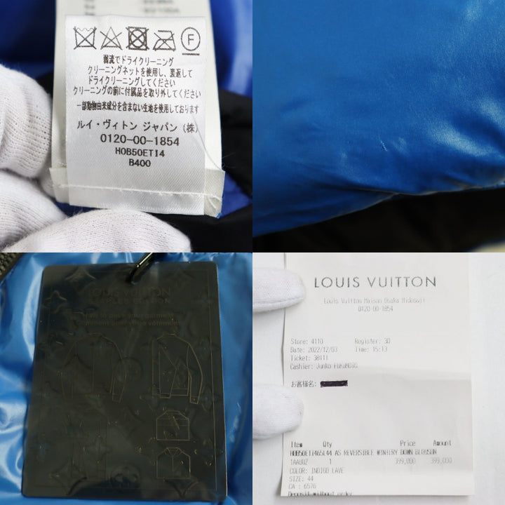 Discounted Excellent LOUIS VUITTON Blouson INDIGO Nylon mens 44