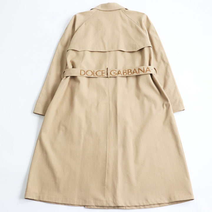 Discounted Great DOLCE&GABBANA trench coat beige cotton mens 48
