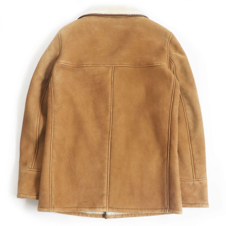 Discounted Great Loro Piana Mouton jacket Brown Sheep leather mens XS