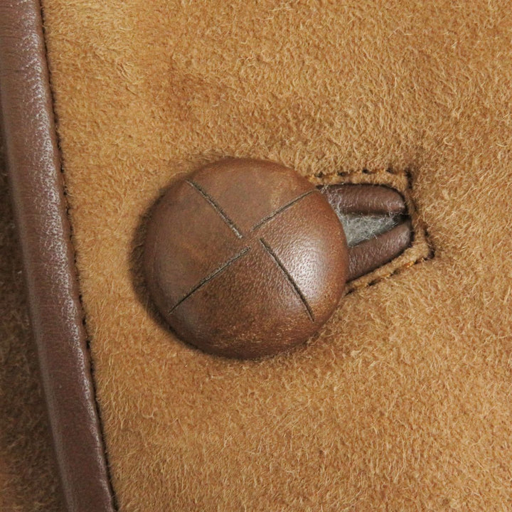 Discounted Great Loro Piana Mouton jacket Brown Sheep leather mens XS