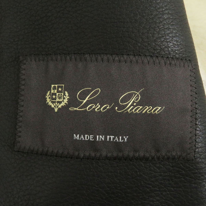 Discounted Great Loro Piana Mouton jacket Brown Sheep leather mens XS