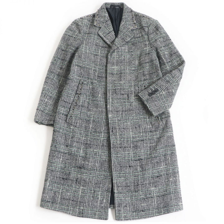 Discounted Excellent VERSACE Chester coat Gray wool mens 44