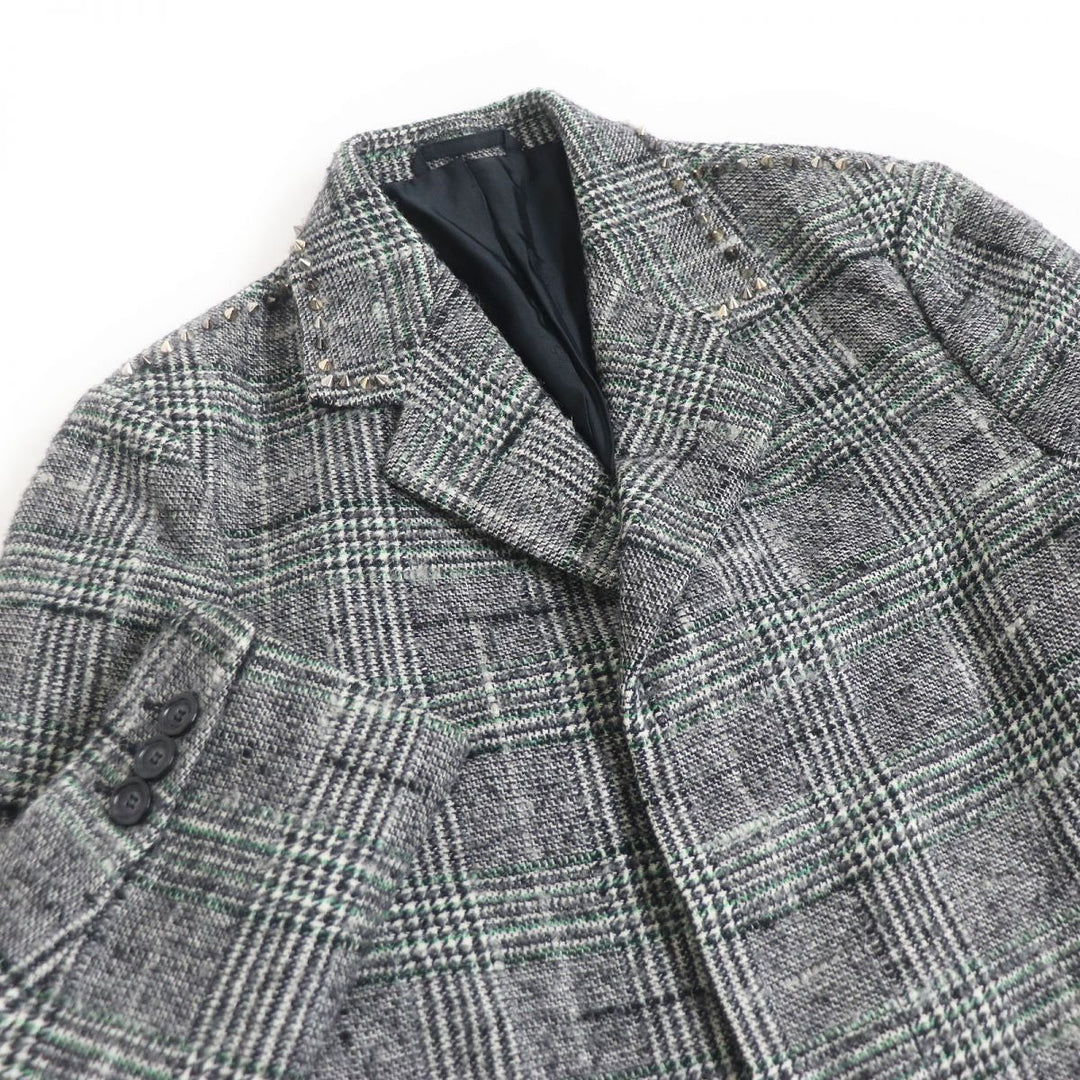 Discounted Excellent VERSACE Chester coat Gray wool mens 44