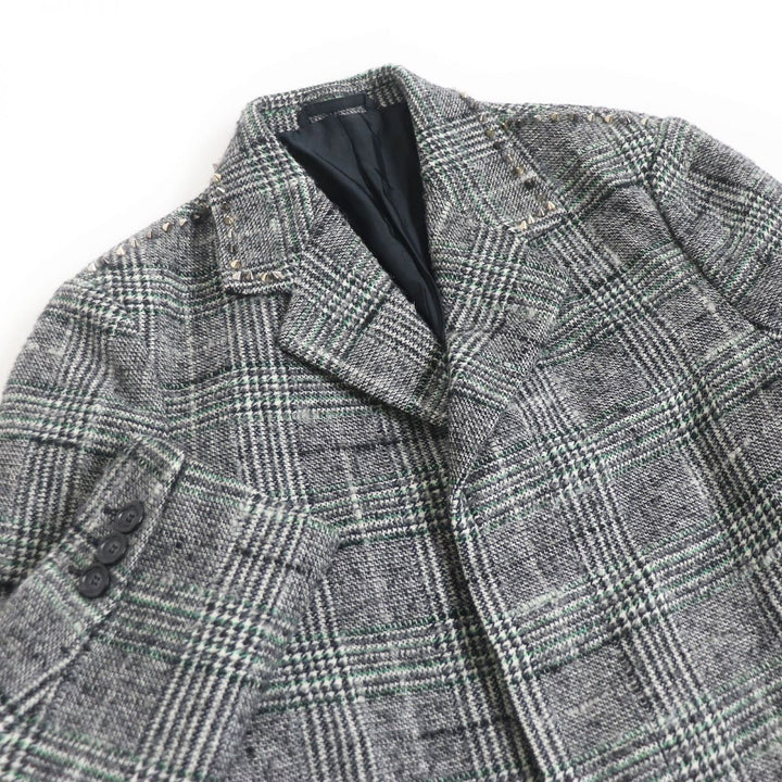 Discounted Excellent VERSACE Chester coat Gray wool mens 44