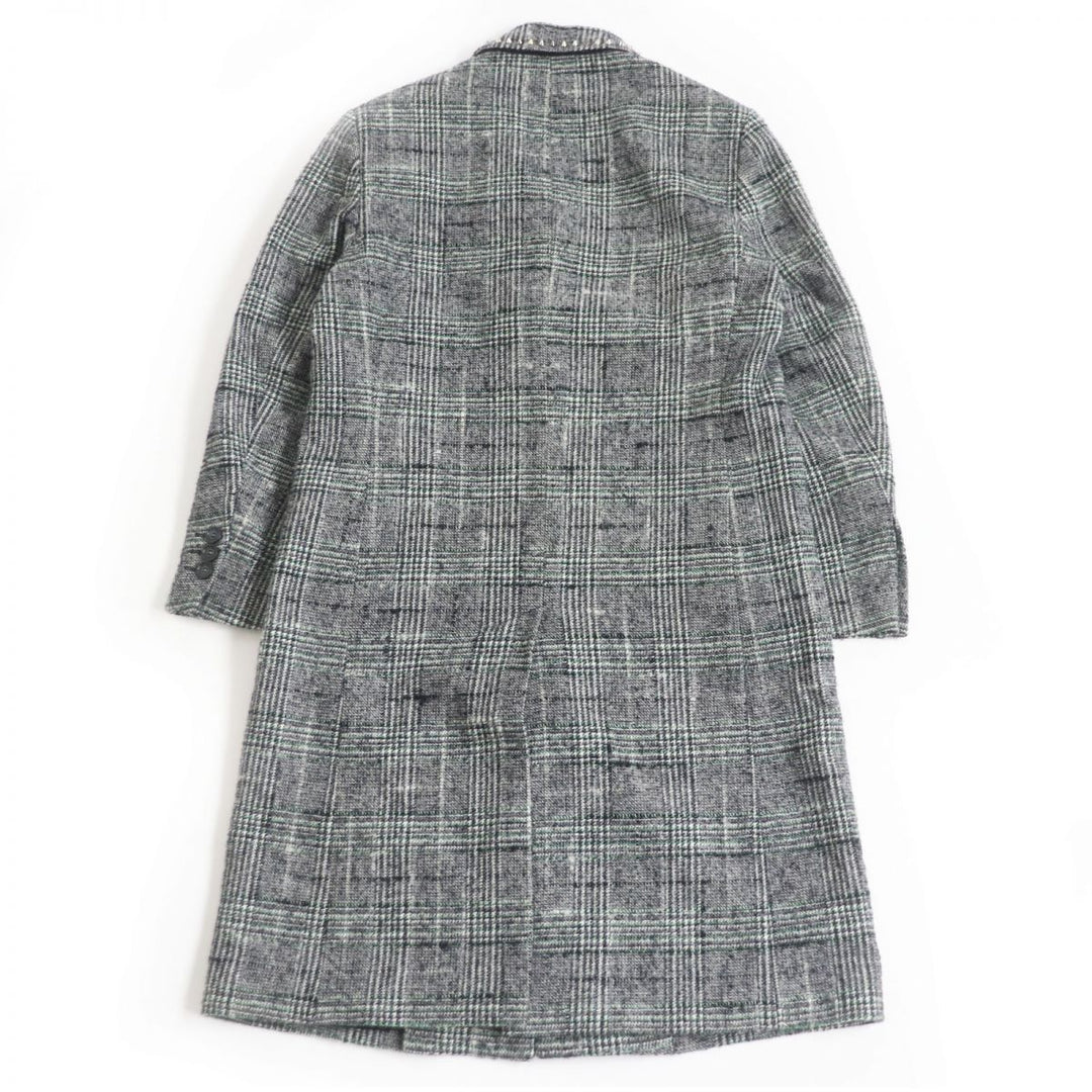 Discounted Excellent VERSACE Chester coat Gray wool mens 44