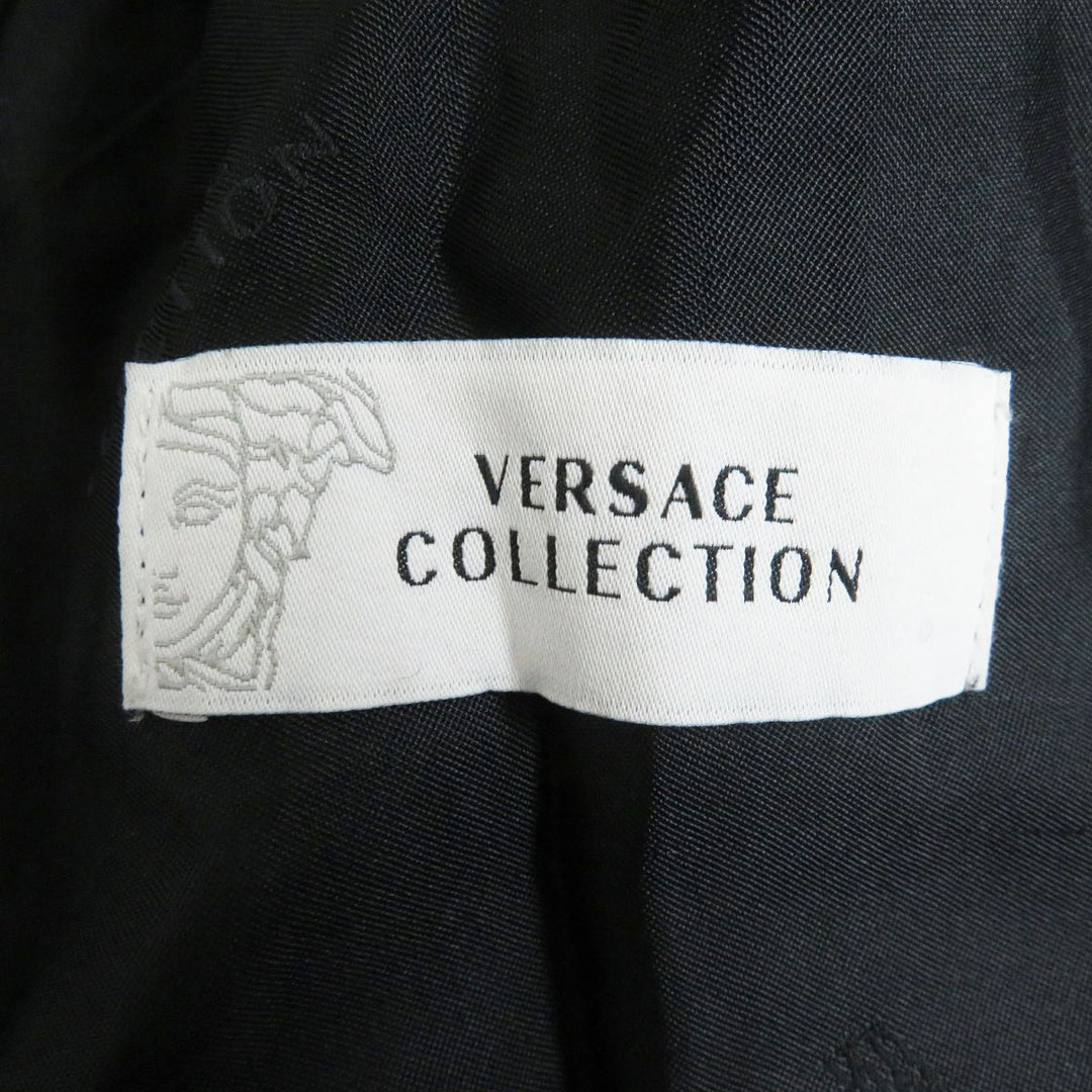 Discounted Excellent VERSACE Chester coat Gray wool mens 44