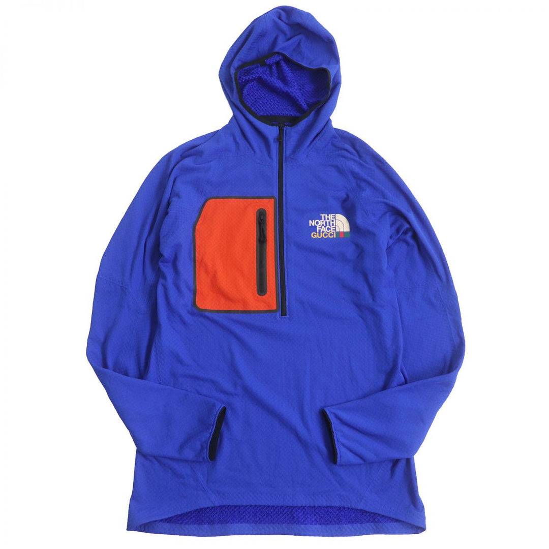 Discounted GUCCI×THE NORTH FACE hoodie blue polyester mens M