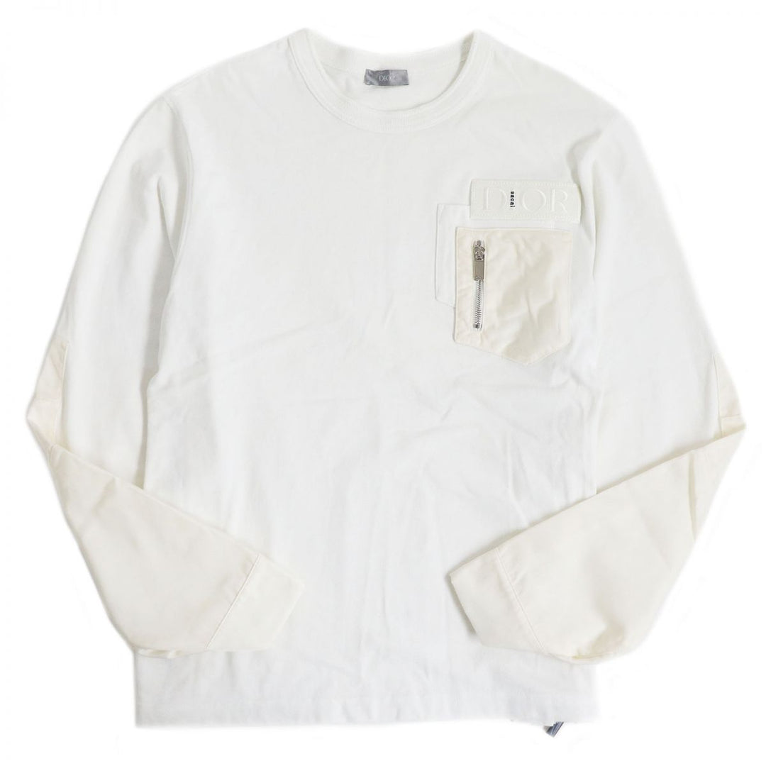 Sacai T-shirt white cotton mens M