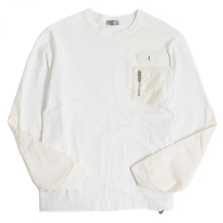 Sacai T-shirt white cotton mens M