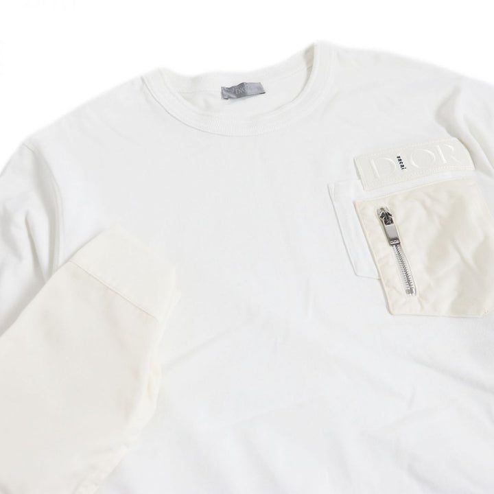 Sacai T-shirt white cotton mens M