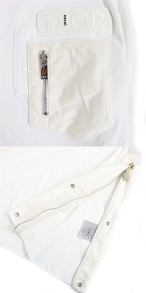 Sacai T-shirt white cotton mens M