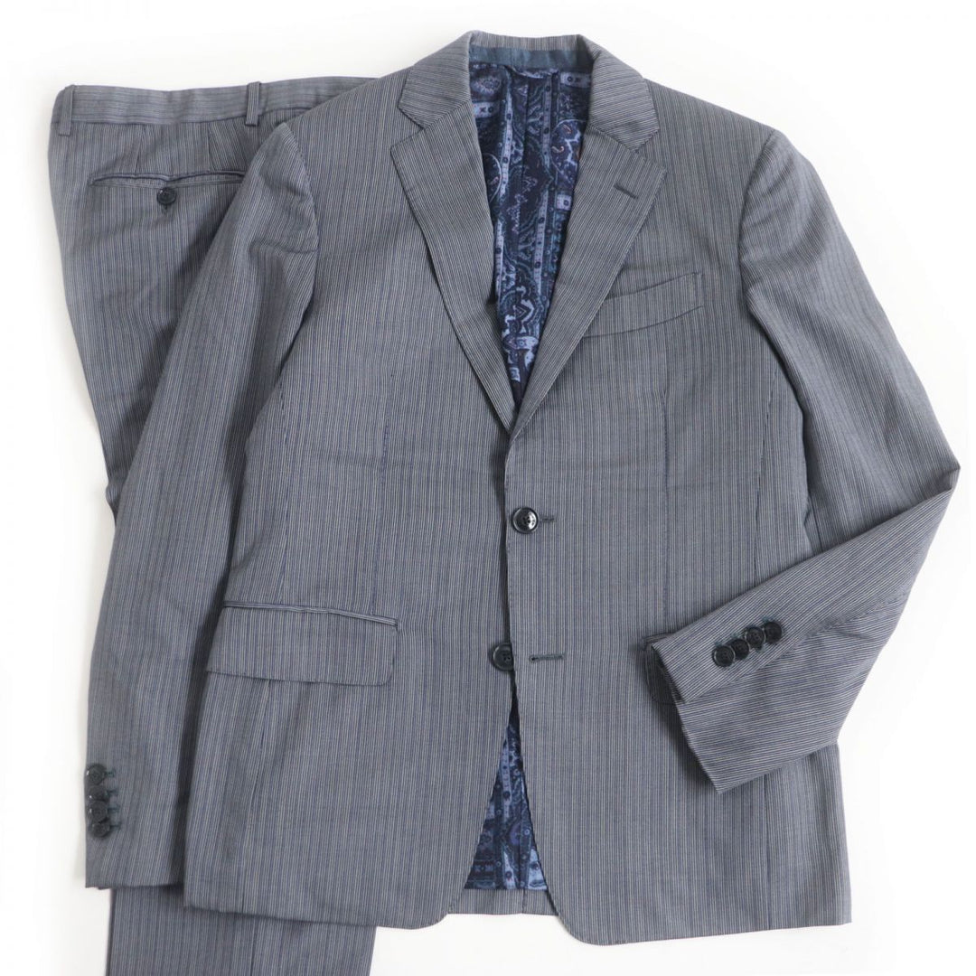 Discounted ETRO suit Navy system mens 44