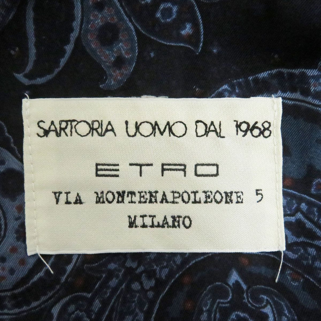 Discounted ETRO suit Navy system mens 44