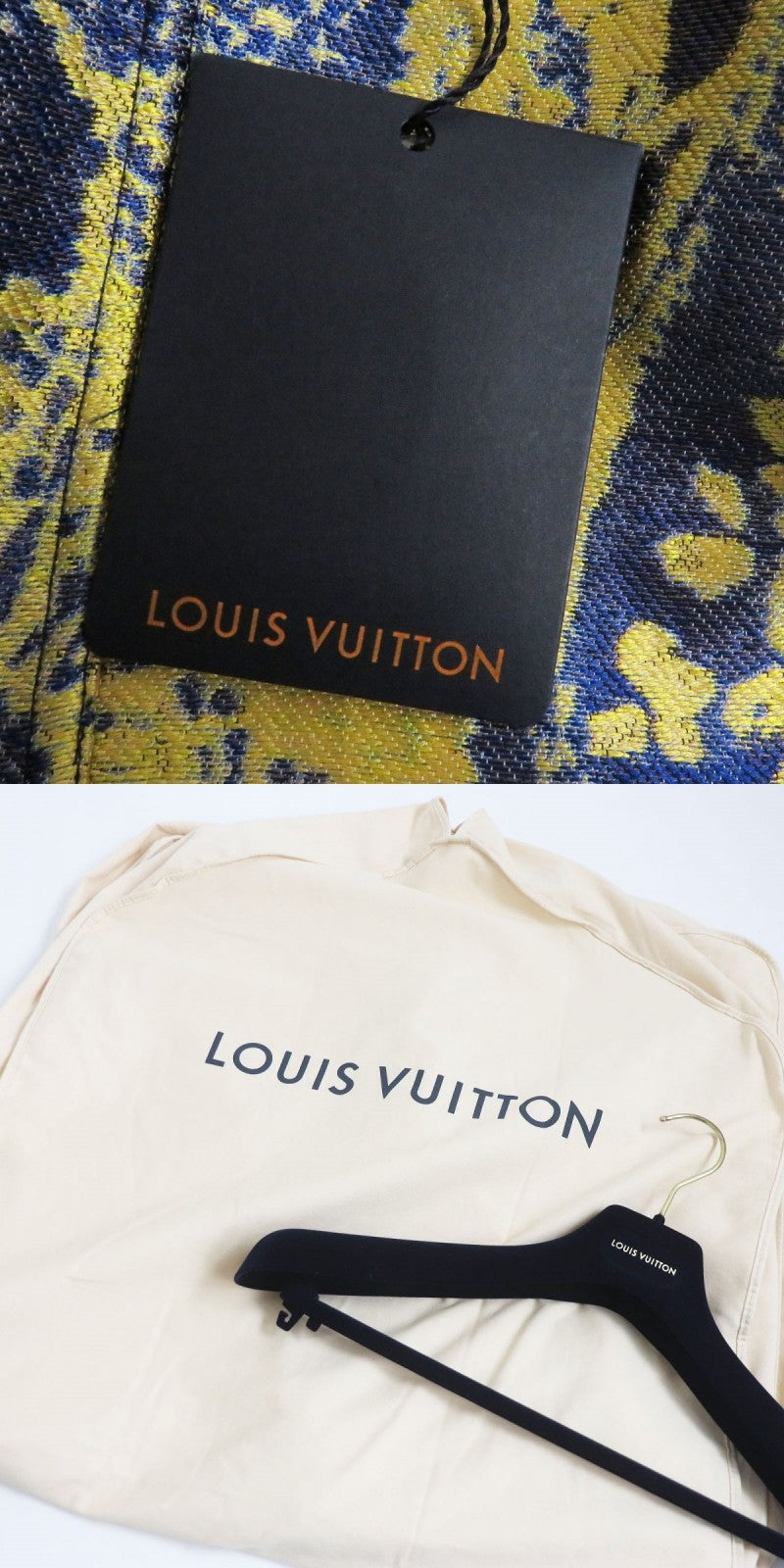 Discounted LOUIS VUITTON trench coat Navy multicolor polyester mens 50