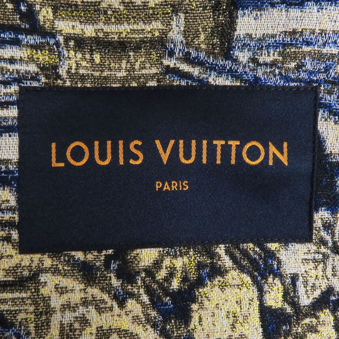 Discounted LOUIS VUITTON trench coat Navy multicolor polyester mens 50