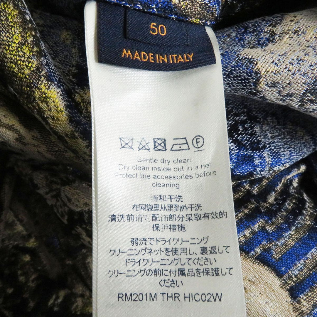 Discounted LOUIS VUITTON trench coat Navy multicolor polyester mens 50