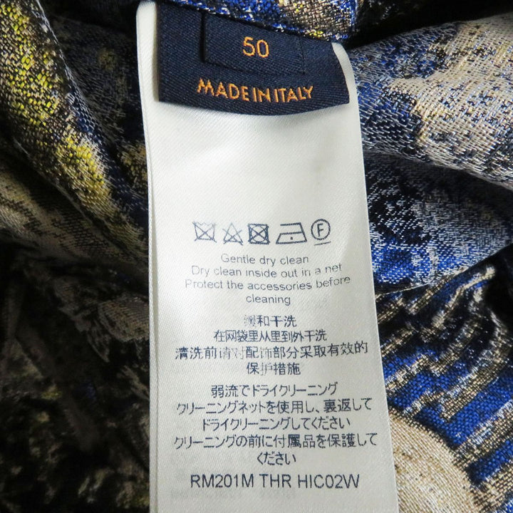 Discounted LOUIS VUITTON trench coat Navy multicolor polyester mens 50